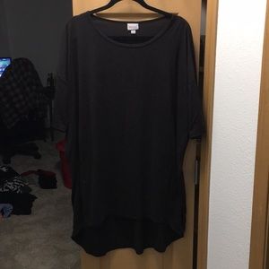 Oversized black tunic